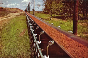 Conveyor Moving Soil